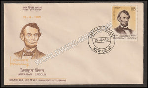 1965 Abraham Lincoln  FDC