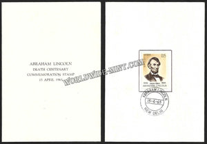 1965 Abraham Lincoln VIP Folder