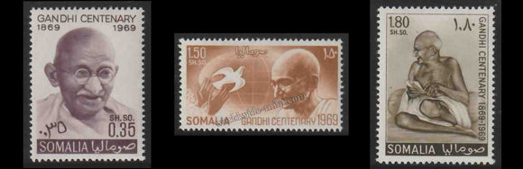 1969 Somalia Gandhi Centenary Set of 3 #Gan416