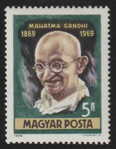 1969 Hungary Gandhi Birth Centenary 1v Stamp #Gan420