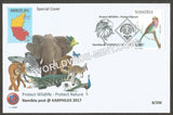 2017 Karphilex Special Cover of Botswana, Namibia, Vietnam Set of 3 Special Cover #FA425