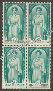 1968 Sister Nivedita Block of 4 MNH