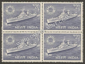 1968 INS Nilgiri-Frigate Block of 4 MNH