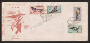 1968 Birds Series- 4v set  FDC