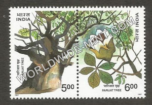 1997 Parijat Tree setenant MNH