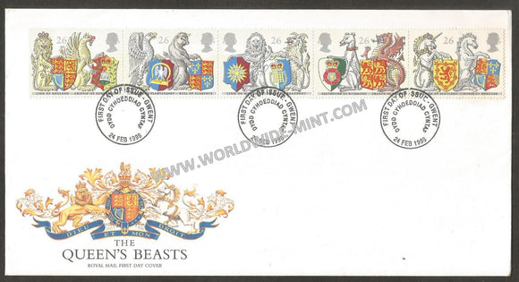 1998 Great Britain The Queens Beast FDC #FA47