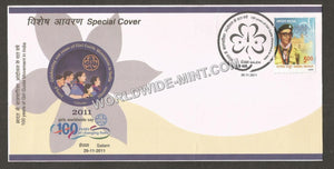 2011 Celebrating 100 Years of Girl Guide Movement in India Special Cover #TNA49