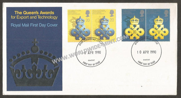 1990 The Queens Awards for export & Technology FDC #FA49