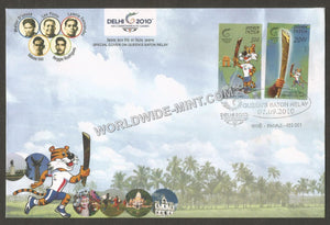 2010 Queen's Baton Relay  GOA - Panaji  Special Cover  #G4