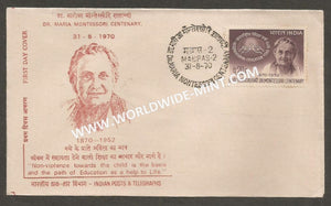 1970 Dr. Montessori Centenary FDC