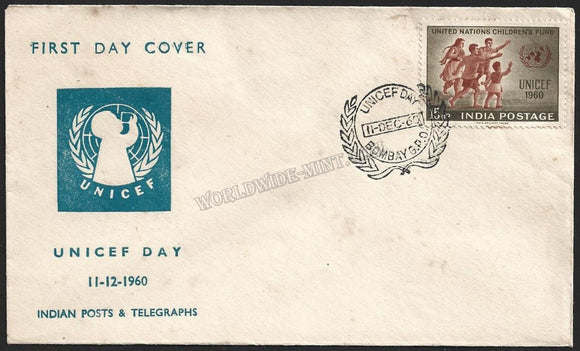 1960 india unicef fdc