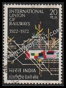 1972 International Union of Railways Used Stamp