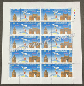 1998 INDIA Air India Setenant Full Sheet MNH