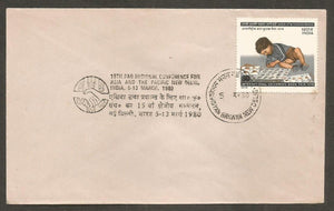 1st Fao Regional Conference For Asia and the Pacific New Delhi India 1980 Special Cover #DL55