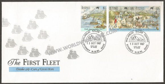 1987 The First Fleet - Cape of Good Hope FDC #FA57