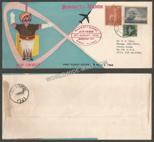 1964 Air India Bombay - Nandi First Flight Cover #FFCB58