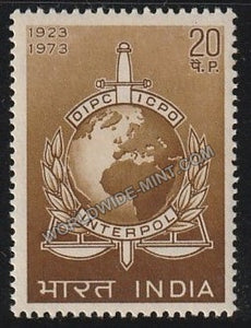 1973 50th Anniv. Of Interpol MNH