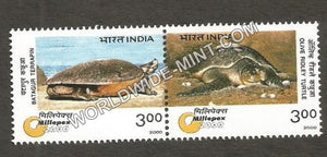 2000 Turtles setenant MNH