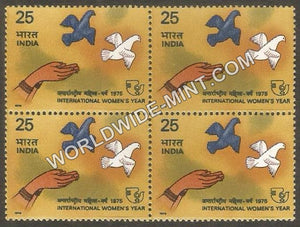 1975 International Women's Year Block of 4 MNH