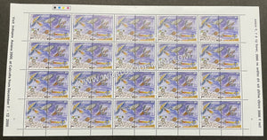 2000 INDIA Space Programme Setenant Full Sheet MNH