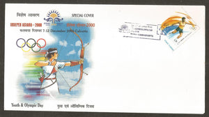 INDEPEX ASIANA 2000 - Youth & Olympic Day  Special Cover #WB69