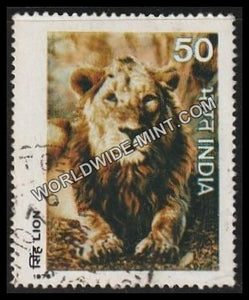 1976 Indian Wild Life-Lion Used Stamp