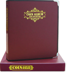 7071A Coin Album with case - Red Colour - Imported Taiwan Made- Chuyu Culture