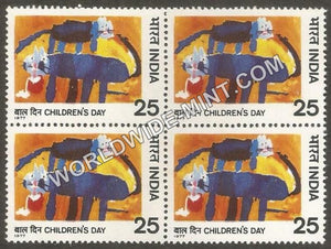 1977 Children's Day-Friends Block of 4 MNH