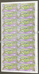 2001 INDIA Panchatantra Stories Crow & Snake Setenant Full Sheet MNH