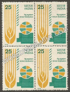 1978 Wheat Research Block of 4 MNH