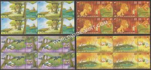 2001 INDIA Panchatantra Stories Set of 4 Setenant Block MNH