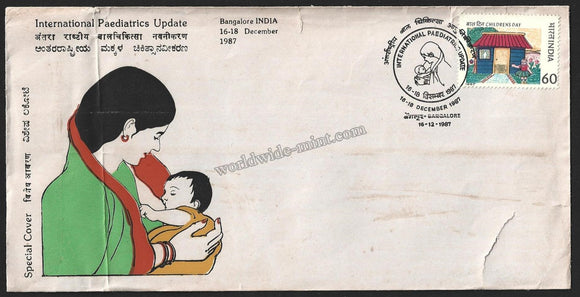 1987 International Pediatrics Update Karnataka Special Cover - As per Condition #KA76