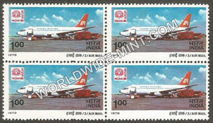 1979 Air Mail-Boeing 737 Jet Aircraft Block of 4 MNH