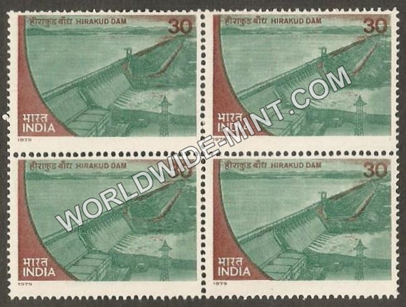 1979 Hirakud Dam Block of 4 MNH