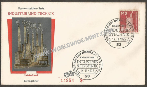 1975 Germany Technology & Industries - Power Plant FDC #FA80