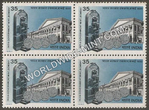 1980 India Government Mint, Bombay Block of 4 MNH