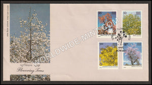 1981 Flowering Trees-4v Set FDC