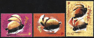 2011 Singapore Zodiac Series - Rabbit - Set of 3 #SIA87