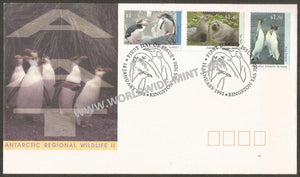 1993 Australia Antartic Territory Penguins & Seals FDC #FA88