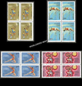 1984 XXIII Olympic Games-Set of 4 Block of 4 MNH