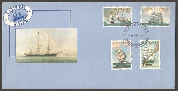 1984 Australia Clipper Ships FDC #FB98