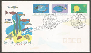 1995 Australia Cocos Keeling Islands Fishes FDC #FA98