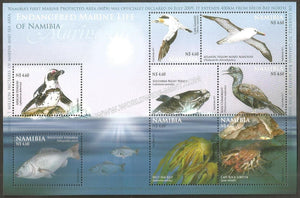 2011 Namibia - Marine life of Namibia Miniature Sheet - High Face Value