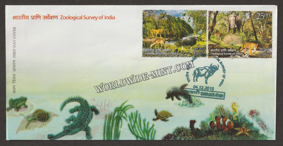 2015 INDIA Zoological Survey of India - 2v FDC